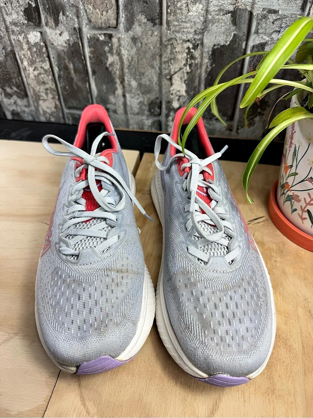 Hoka One Mach 6 Women's Athletic Shoes Gray US 10 D